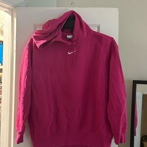 Nike Men's Fuchsia Hoodie Sweater